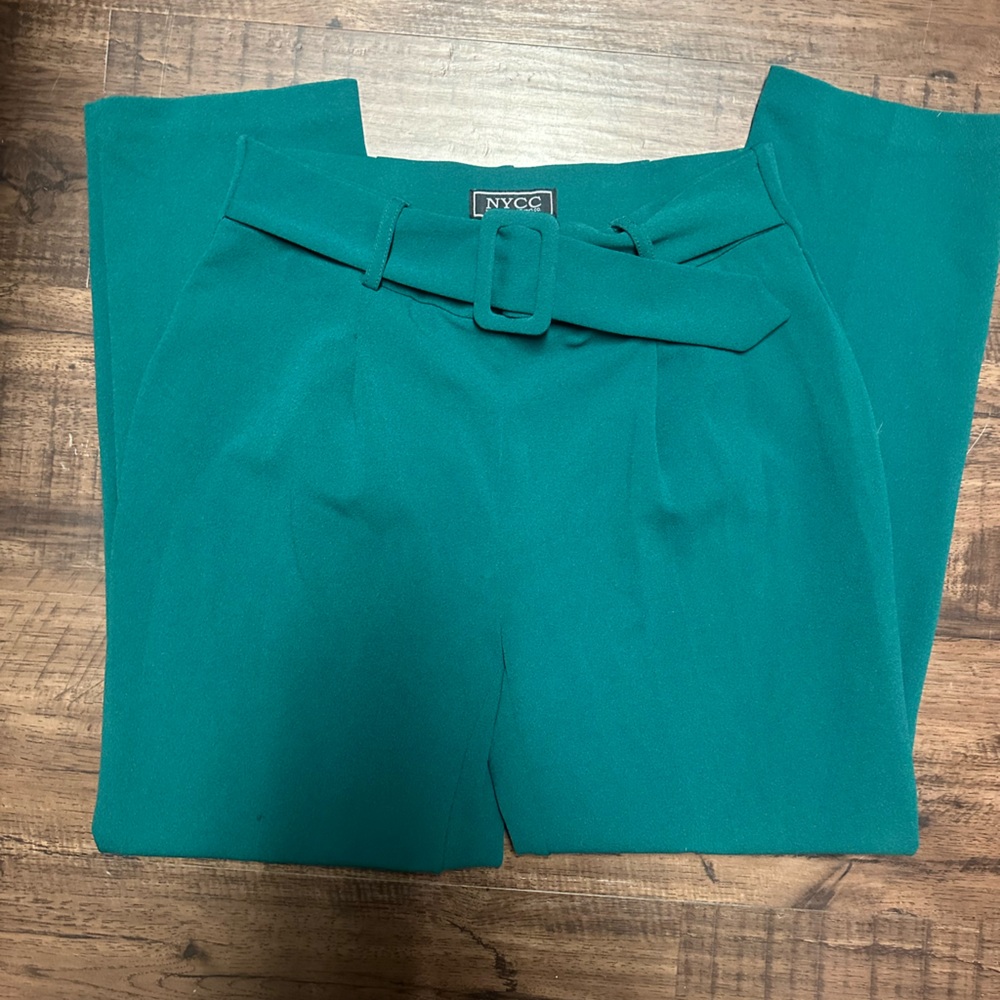 New York collection belted trousers